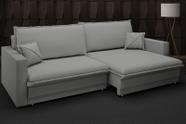 Sofá Tango 2,20m sem caixa, Retrátil e Reclinável Velosuede Grafite - NETSOFAS
