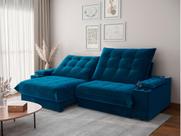 Sofá Thor 2,10cm com Super Pillow e Molas Ensacadas Veludocristal- NETSOFAS