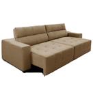 Sofá Top Lubeck 3 Lugares 3 metros Retrátil e Reclinável Suede Castor Sofá na Web