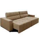 Sofá Top Lubeck Plus 3 Lugares 290 cm Reclinável e Retrátil Suede Castor - Sofá na Web