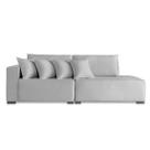 Sofá Toronto 230m Linho Off Com Almofadas Decorativas - Conforto Premium Sofá Toronto 230m Linho Off Com Almofadas Decorativas - Conforto Premium