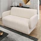 Sofá Túlio 3 Lugares 188CM Off White D'Rossi Sofá Túlio 3 Lugares 188CM Off White D'Rossi