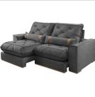 Sofá Vicam 029 com Molas Ensacadas 4 Lugares Retrátil e Reclinável 250cm Tecido Veludo Sofá Vicam 029 com Molas Ensacadas 4 Lugares Retrátil e Reclinável 250cm Tecido Veludo