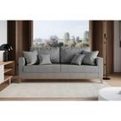 Sofá Viena Beny 3 Lugares com Base de Madeira Elegância, Conforto e Sofisticação na Sua Sala