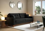 Sofá Vitória 2,10m L com 3 Lugares em Suede Sofá Vitória 2,10m L com 3 Lugares em Suede