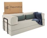 SofáCama Bubble Retrátil Dobrável em Tecido Bouclé Design Elegante, Confortável e Atemporal para Sala de Estar, Quarto ou Escritório Multifucional