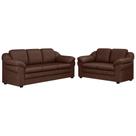 Sofás 2 e 3 Lugares 157cm 207cm Áurea material sintético Marrom - Sallar Home