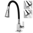 Sofisticação e Praticidade: Torneira Gourmet Casagrande Mundial, Corpo Quadrado, 2 Jatos e Tubo Flexível