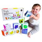 Soft Baby Blocks Quiggly Rainbow 8 coloridos de 3 a 12 meses