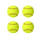 Softballs LByng tamanho oficial 11" pacote com 4 unidades amarelas