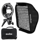 Softbox 80x80 Com Grid Godox Dobrável Para Flash Speedlite