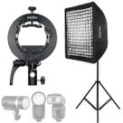 Softbox Grid 60x60 Godox Com Tripé 2m Para Flash Speedlite V1 Ad200 Ml60 Softbox Grid 60x60 Godox Com Tripé 2m Para Flash Speedlite V1 Ad200 Ml60
