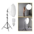Softbox Octogonal TudoPraFoto 70cm com Tripé de Iluminação 1,9m e Lâmpada 135W - 220V