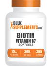Softgeles de Biotina BulkSupplements 10000mcg Vitamina B7 365 unidades