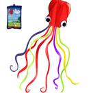 Software Kite Hengda Octopus Flyer para crianças 80 cm x 500 cm vermelho