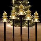 Solar Christmas Pathway Lights ILLUMINEW, conjunto de 5 impermeáveis