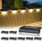 Solar Deck Lights Herzila, pacote com 8, impermeável para escadas Solar Deck Lights Herzila, pacote com 8, impermeável para escadas