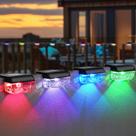 Solar Deck Lights Herzila RGB Color Changing, pacote com 12