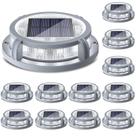 Solar Deck Lights SideInlar 16 LEDs, pacote com 12 unidades à prova d'água