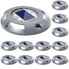Solar Deck Lights SideInlar Waterproof LED, pacote com 12