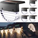 Solar Deck Lights TIJNN Waterproof LED Outdoor, pacote com 6
