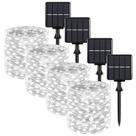 Solar Fairy String Lights BeSlowe, pacote com 4, 22 m 800 LED, impermeável