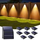 Solar Fence Lights artcool Dual Panels Bright LED, pacote com 8