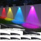Solar Fence Lights Brightever, pacote com 8 LED impermeável