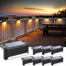 Solar Fence Lights SOLPEX Outdoor Step Waterproof, pacote com 8
