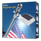 Solar Flag Pole Light Little Joke 12 LEDs à prova d'água de 5 a 6 pés