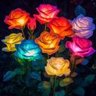 Solar Flower Lights BOMIER, pacote com 6 unidades, impermeáveis que mudam de cor