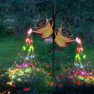 Solar Garden Lights Misawce, pacote com 2 LEDs coloridos à prova d'água
