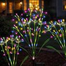 Solar Garden Lights Putuzmic, pacote com 6 fogos de artifício de fadas multicoloridos