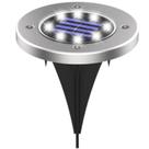 Solar Ground Lights KPL Waterproof Landscape 8 LED Disk