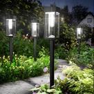 Solar Pathway Lights ALFIOT, pacote com 8 IP65, impermeável, branco frio