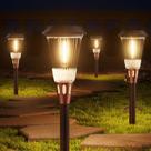 Solar Pathway Lights NEWMESSI, pacote com 8 unidades, 2 em 1, IP65, à prova d'água