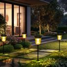 Solar Pathway Lights WTGEGF 200 lúmens à prova d'água, pacote com 2 Solar Pathway Lights WTGEGF 200 lúmens à prova d'água, pacote com 2
