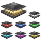 Solar Post Cap Lights APONUO, pacote com 8 unidades, 6x6 RGB IP65, à prova d'água