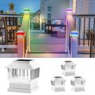 Solar Post Cap Lights MOON-DE-AGE RGBW 50 lúmens 14 cm, pacote com 4 Solar Post Cap Lights MOON-DE-AGE RGBW 50 lúmens 14 cm, pacote com 4