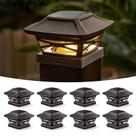 Solar Post Cap Lights OPOIRA Craftsman, pacote com 8, à prova d'água