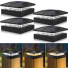 Solar Post Cap Lights Peasur 4x4in Outdoor, 3 modos, pacote com 4 Solar Post Cap Lights Peasur 4x4in Outdoor, 3 modos, pacote com 4