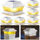Solar Post Cap Lights SideInlar 4x4 Metal Waterproof 2 modos