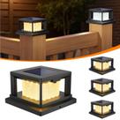 Solar Post Lights Mlambert, pacote com 4, 2 modos, LED de 30 lm Solar Post Lights Mlambert, pacote com 4, 2 modos, LED de 30 lm