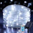 Solar Rope Lights ANJAYLIA 20m 200 LEDs, controle remoto impermeável Solar Rope Lights ANJAYLIA 20m 200 LEDs, controle remoto impermeável