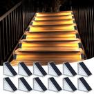 Solar Step Lights XILLUMI CORE Waterproof IP67, pacote com 12 Solar Step Lights XILLUMI CORE Waterproof IP67, pacote com 12