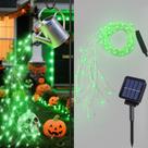 Solar String Lights ANGMLN Green 200 LEDs 8 modos à prova d'água