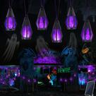 Solar String Lights Jnaurb 21Ft com 10 lâmpadas de chama cintilante Solar String Lights Jnaurb 21Ft com 10 lâmpadas de chama cintilante