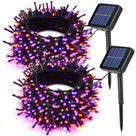Solar String Lights Joomer Halloween Laranja Roxo 44m 400LED
