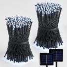 Solar String Lights LALAPAO, pacote com 2, 44 m, 400 LED, à prova d'água