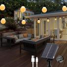 Solar String Lights LERTDAI 10m 100 LED à prova d'água